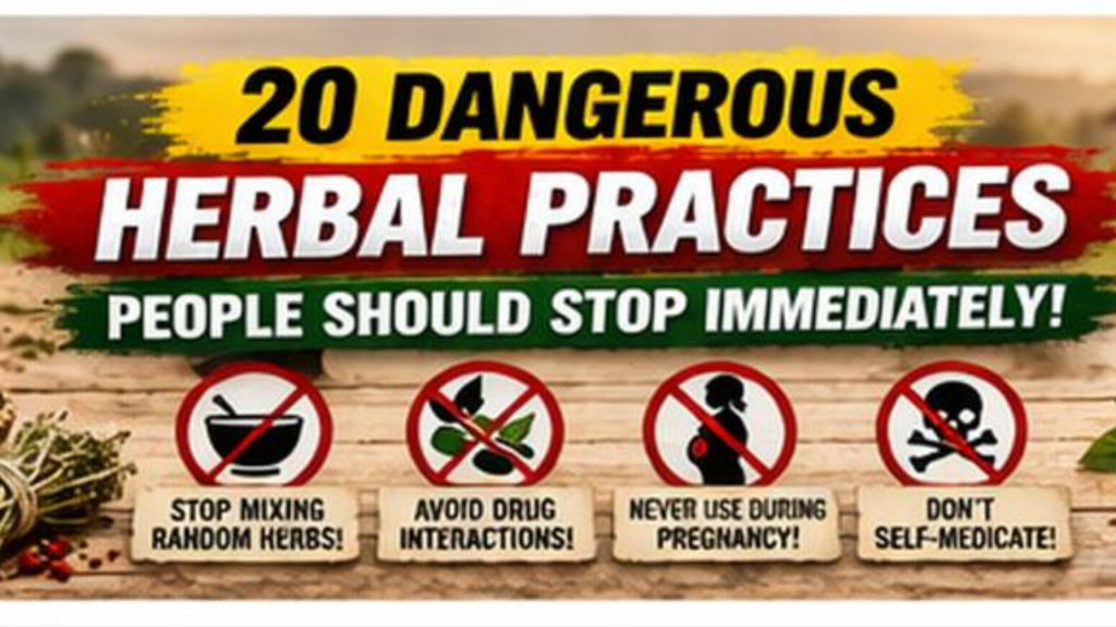 20 dangerous herbal practices