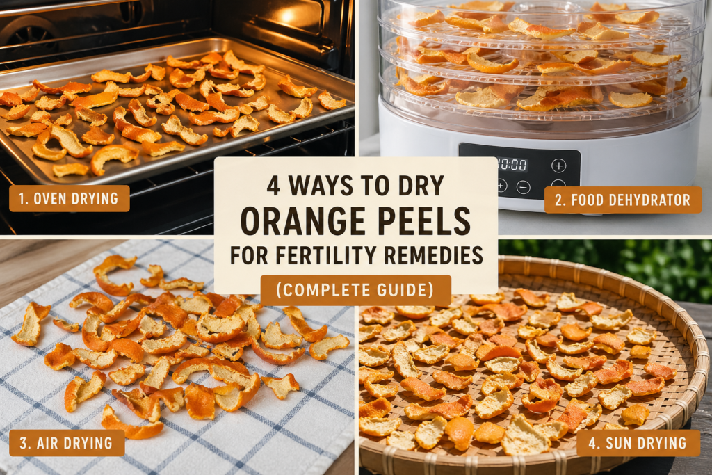 ways to dry orange peel