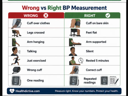 wrong vs right bp measurement